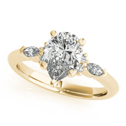 2 CT Round Three Stones Lab Grown Diamond Engagement Ring