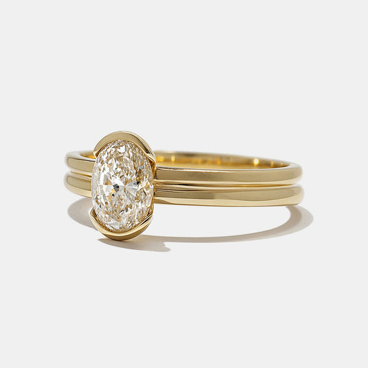 2 CT Round Three Stones Lab Grown Diamond Engagement Ring