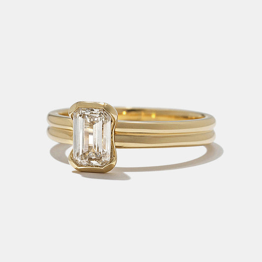 2 CT Round Three Stones Lab Grown Diamond Engagement Ring