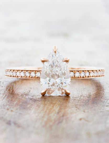 2 CT Round Three Stones Lab Grown Diamond Engagement Ring