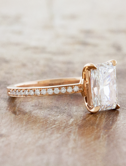 2 CT Round Three Stones Lab Grown Diamond Engagement Ring