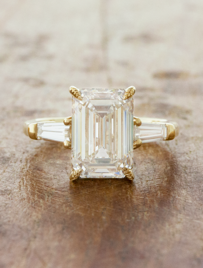 2 CT Round Three Stones Lab Grown Diamond Engagement Ring