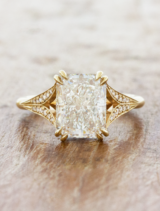 2 CT Round Three Stones Lab Grown Diamond Engagement Ring