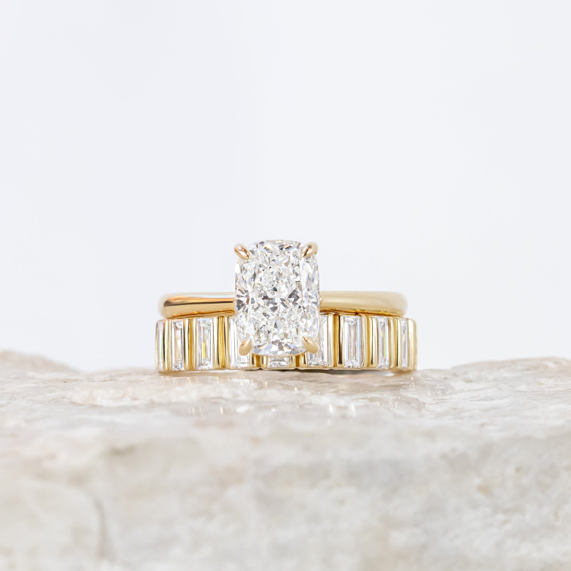 2 CT Round Three Stones Lab Grown Diamond Engagement Ring
