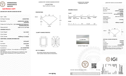 2 CT Round Three Stones Lab Grown Diamond Engagement Ring