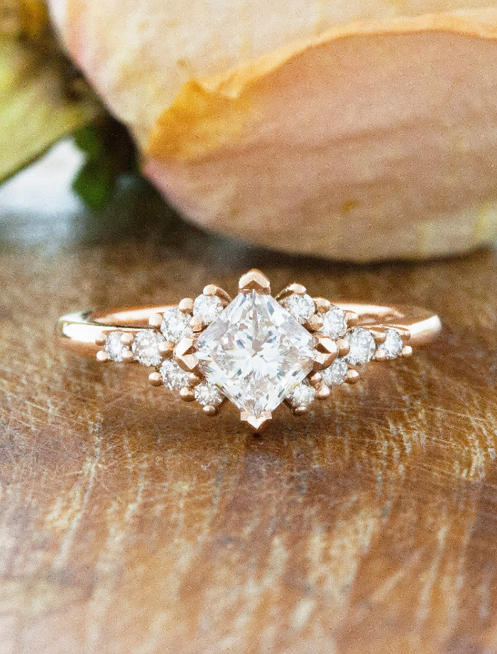 2 CT Round Three Stones Lab Grown Diamond Engagement Ring