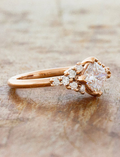 2 CT Round Three Stones Lab Grown Diamond Engagement Ring