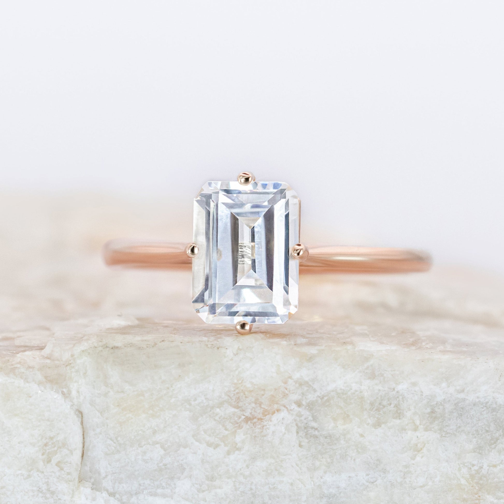 2 CT Round Three Stones Lab Grown Diamond Engagement Ring