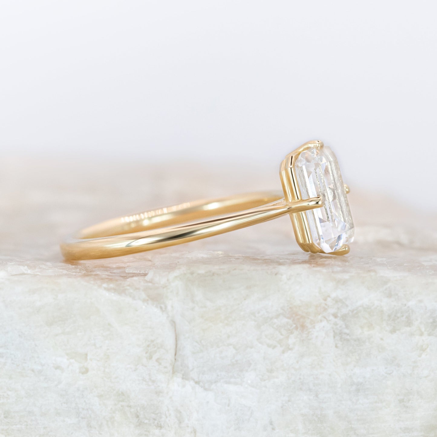 2 CT Round Three Stones Lab Grown Diamond Engagement Ring