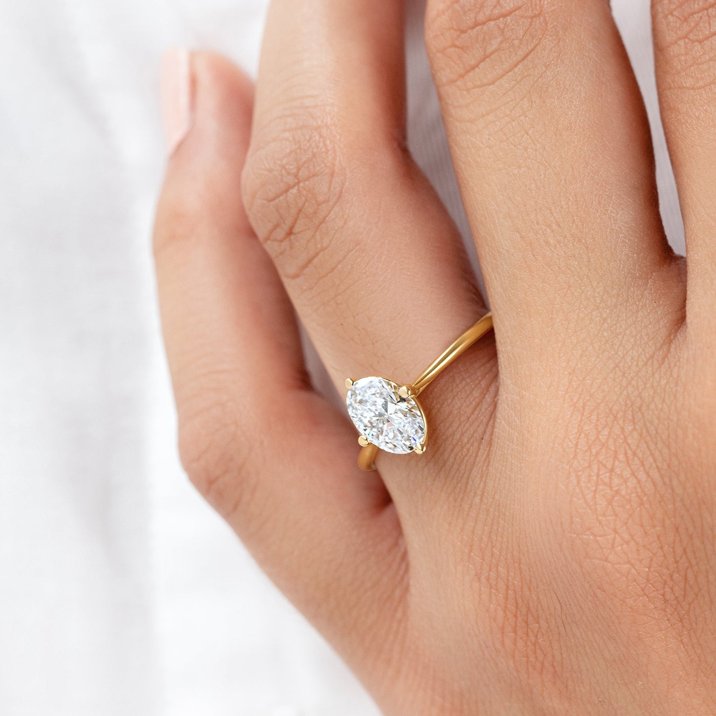 2 CT Round Three Stones Lab Grown Diamond Engagement Ring