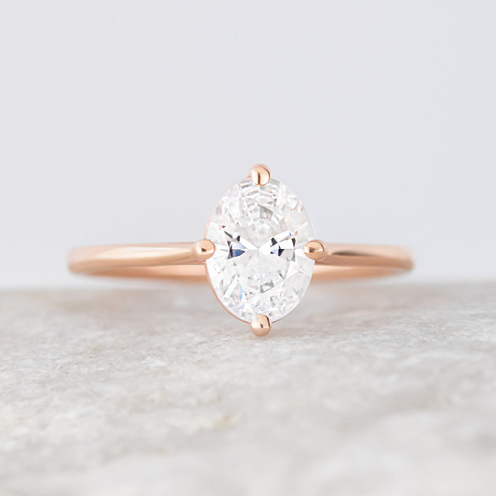 2 CT Round Three Stones Lab Grown Diamond Engagement Ring