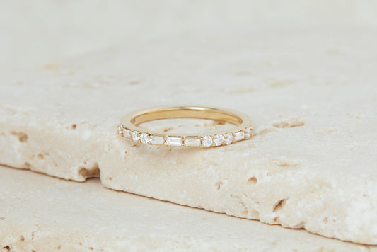 0.37 CT Round Full Eternity Lab Grown Diamond Wedding Band