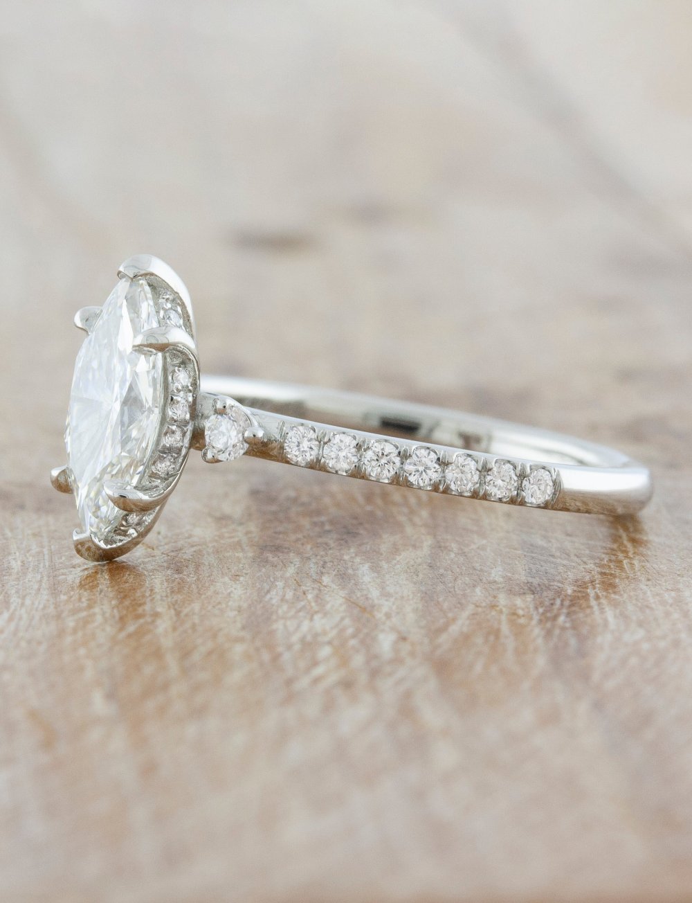 2 CT Round Three Stones Lab Grown Diamond Engagement Ring