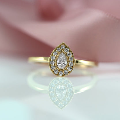 2 CT Round Three Stones Lab Grown Diamond Engagement Ring