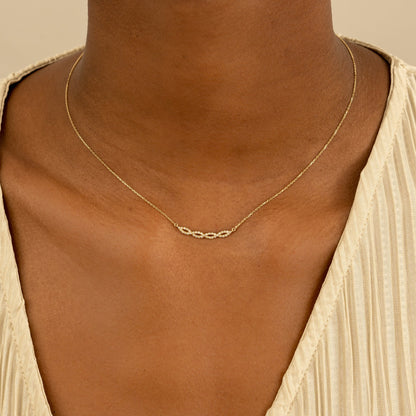 1.0 CT Round Bezel Solitaire Lab Grown Diamond Necklace