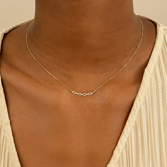 1.0 CT Round Bezel Solitaire Lab Grown Diamond Necklace