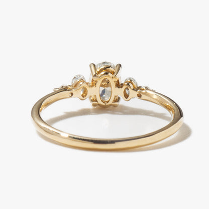 2 CT Round Three Stones Lab Grown Diamond Engagement Ring