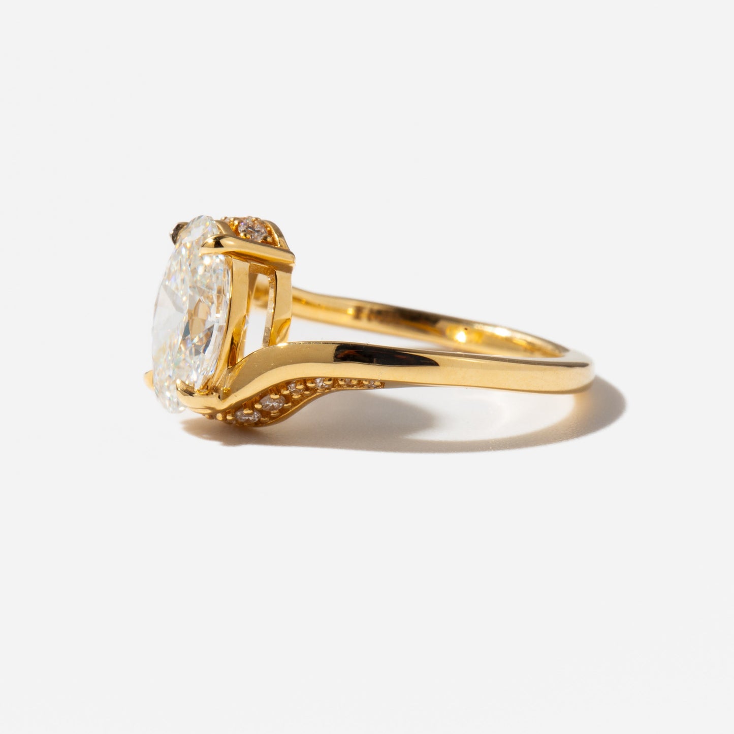 2 CT Round Three Stones Lab Grown Diamond Engagement Ring