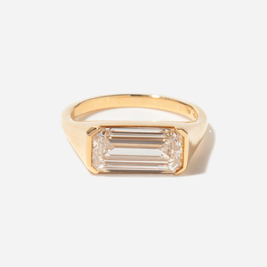 2 CT Round Three Stones Lab Grown Diamond Engagement Ring