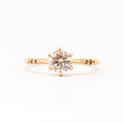 2 CT Round Three Stones Lab Grown Diamond Engagement Ring