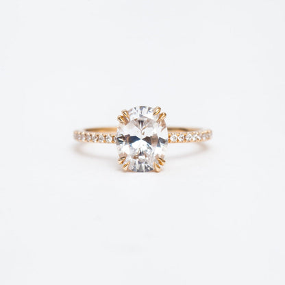 2 CT Round Three Stones Lab Grown Diamond Engagement Ring