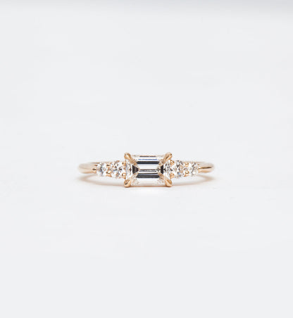 2 CT Round Three Stones Lab Grown Diamond Engagement Ring