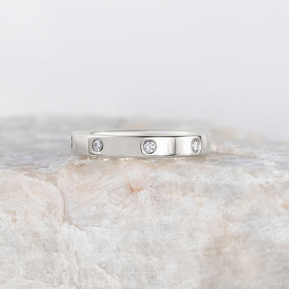 0.37 CT Round Full Eternity Lab Grown Diamond Wedding Band