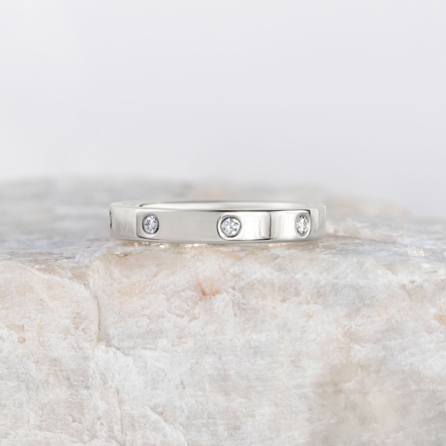 0.37 CT Round Full Eternity Lab Grown Diamond Wedding Band