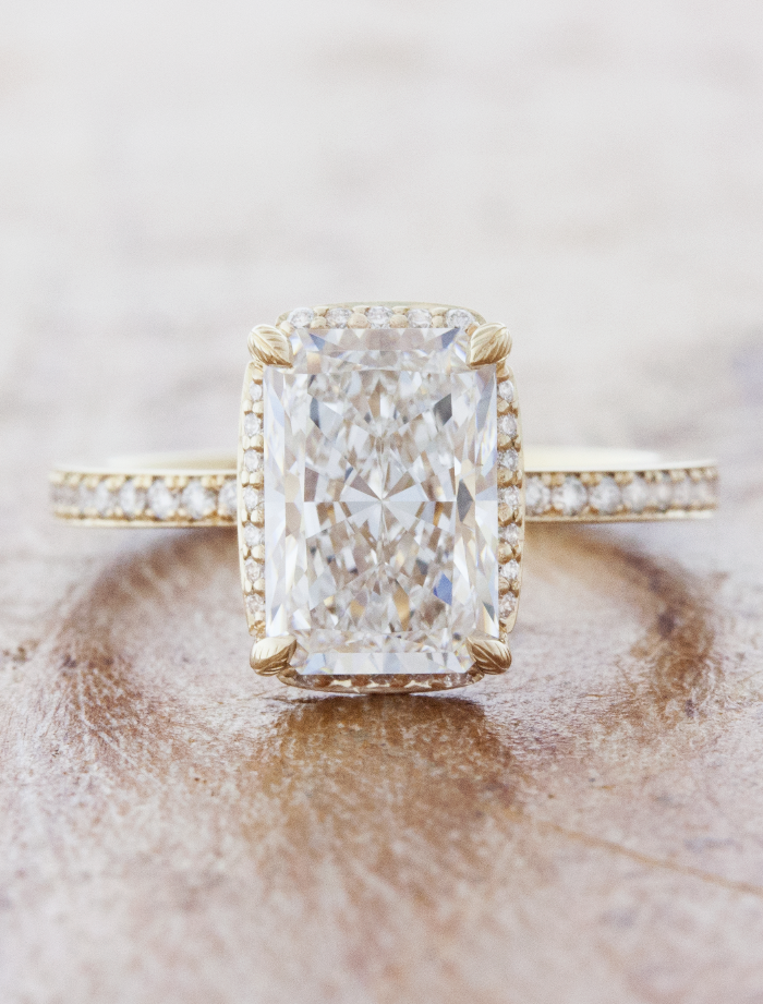 2 CT Round Three Stones Lab Grown Diamond Engagement Ring