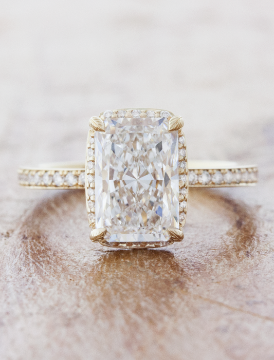 2 CT Round Three Stones Lab Grown Diamond Engagement Ring