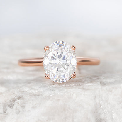2 CT Round Three Stones Lab Grown Diamond Engagement Ring