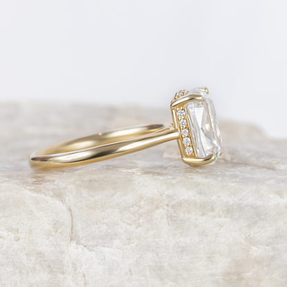 2 CT Round Three Stones Lab Grown Diamond Engagement Ring
