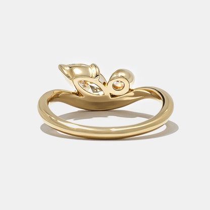 2 CT Round Three Stones Lab Grown Diamond Engagement Ring