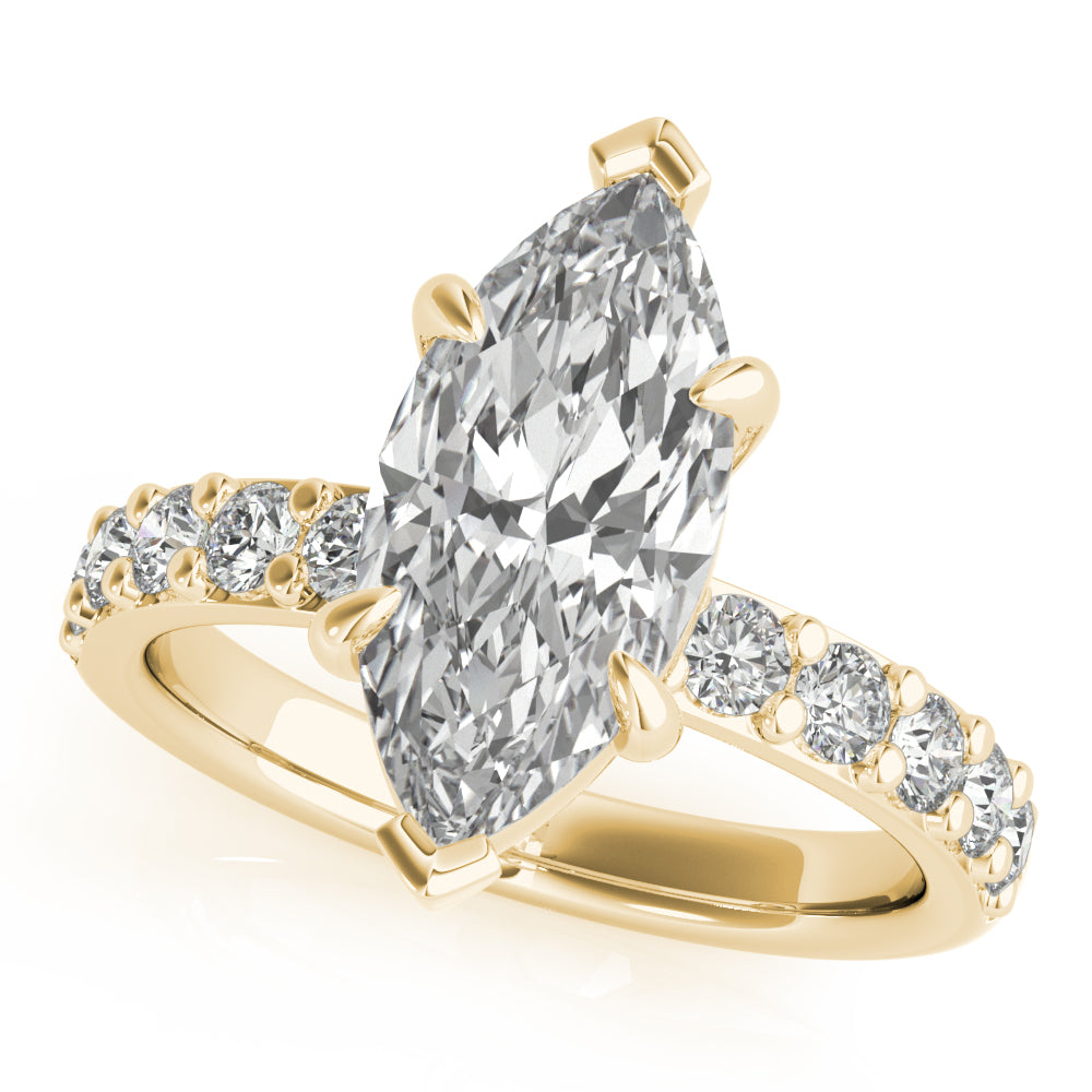 2 CT Round Three Stones Lab Grown Diamond Engagement Ring