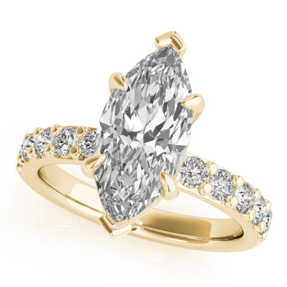 2 CT Round Three Stones Lab Grown Diamond Engagement Ring