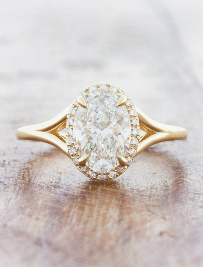 2 CT Round Three Stones Lab Grown Diamond Engagement Ring