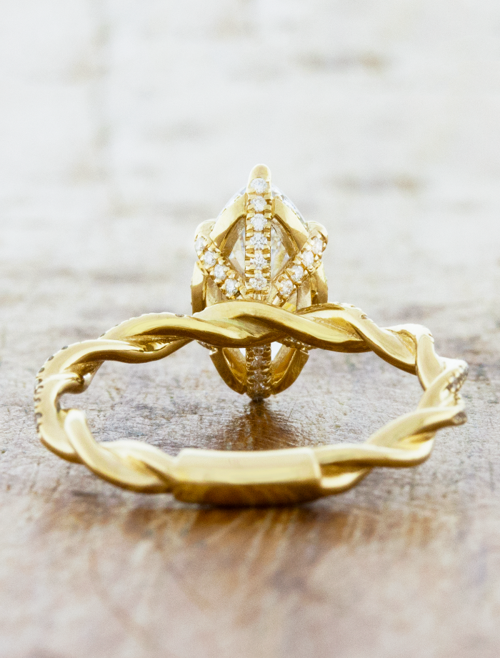2 CT Round Three Stones Lab Grown Diamond Engagement Ring
