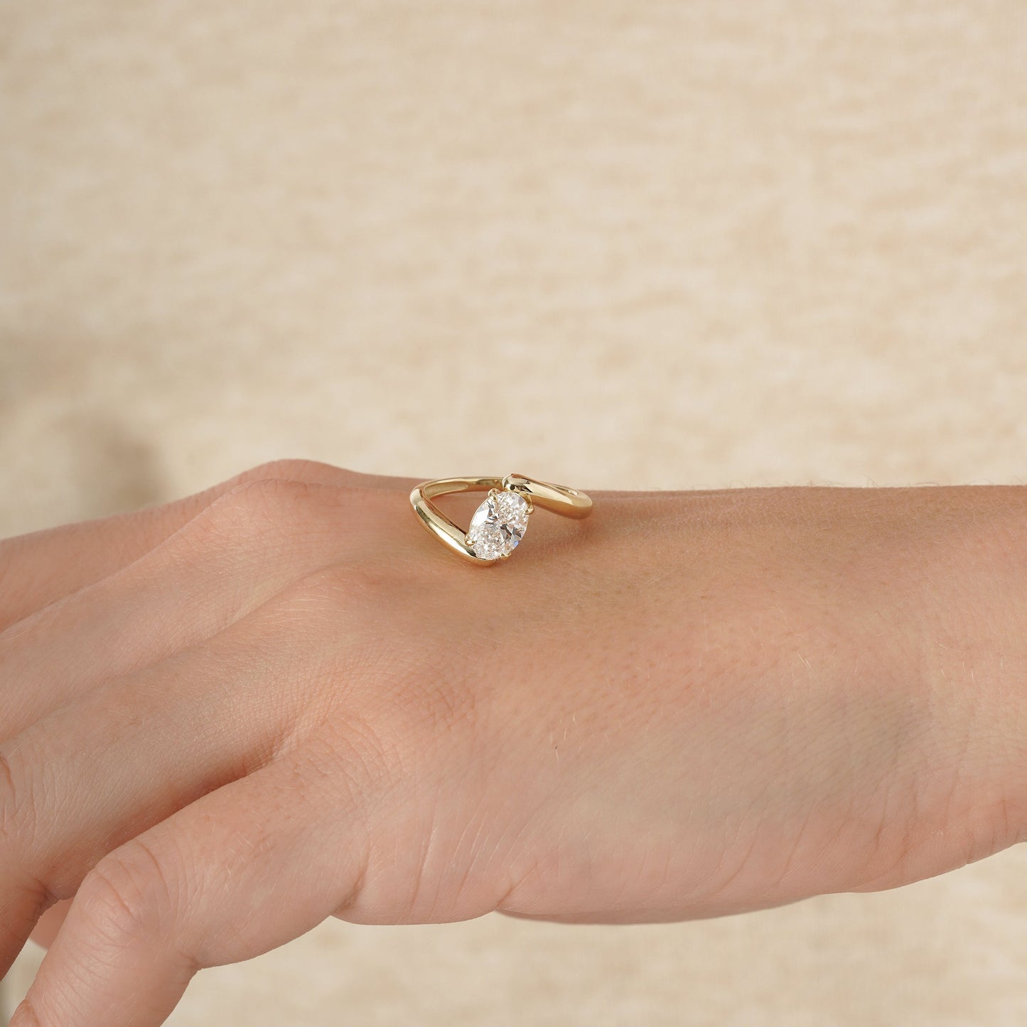 2 CT Round Three Stones Lab Grown Diamond Engagement Ring