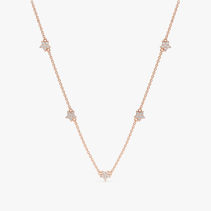 1.0 CT Round Bezel Solitaire Lab Grown Diamond Necklace