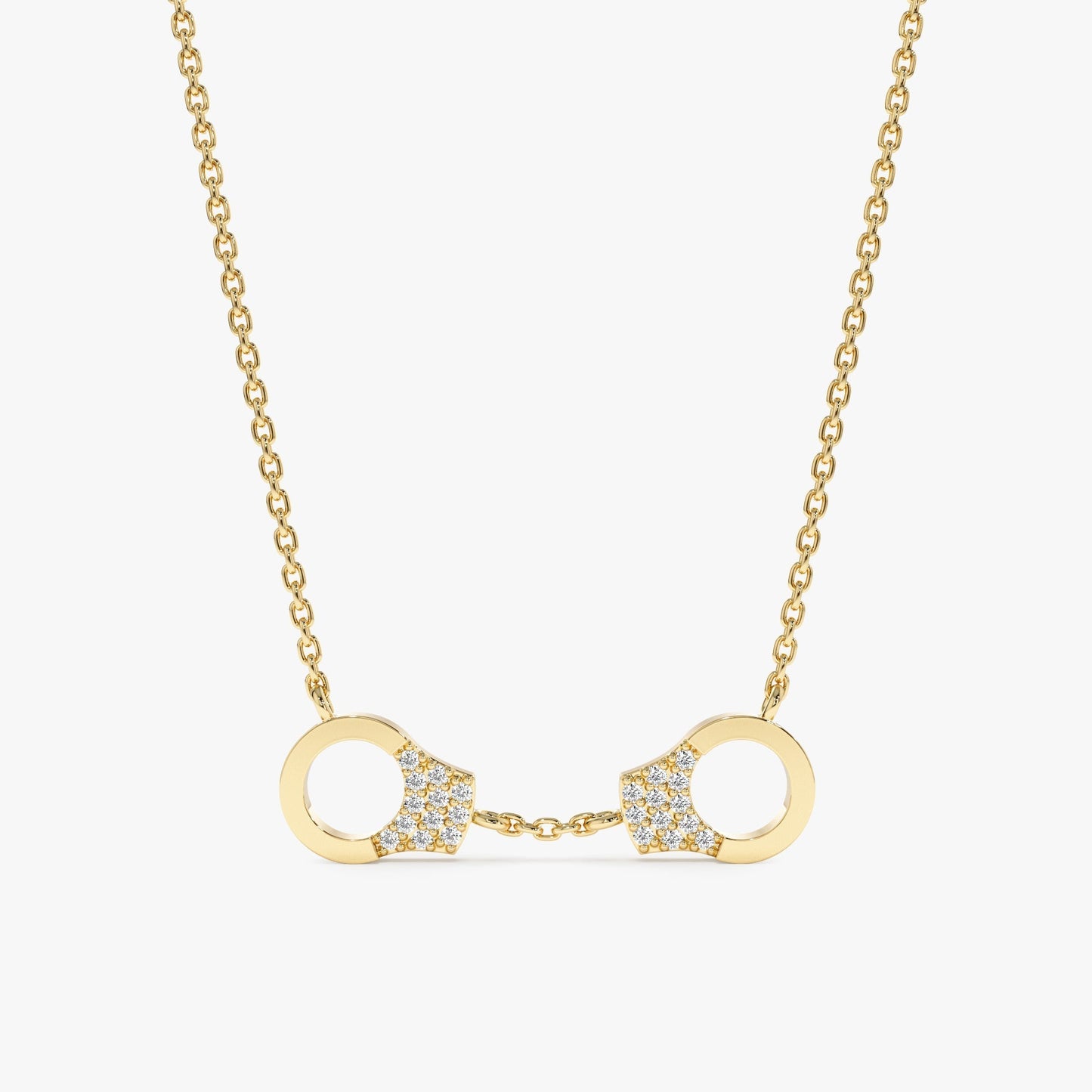 1.0 CT Round Bezel Solitaire Lab Grown Diamond Necklace