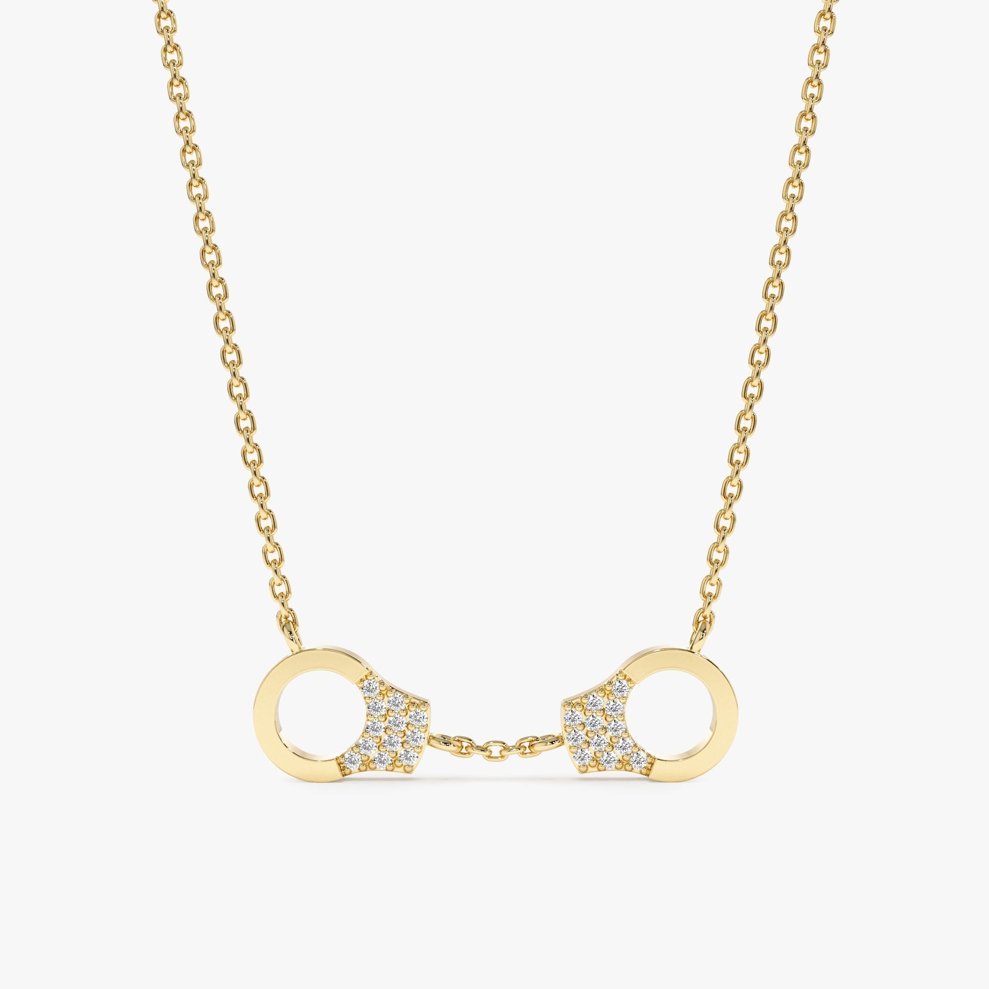 1.0 CT Round Bezel Solitaire Lab Grown Diamond Necklace