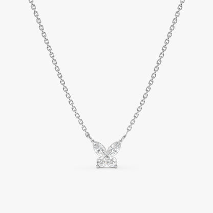 1.0 CT Round Bezel Solitaire Lab Grown Diamond Necklace