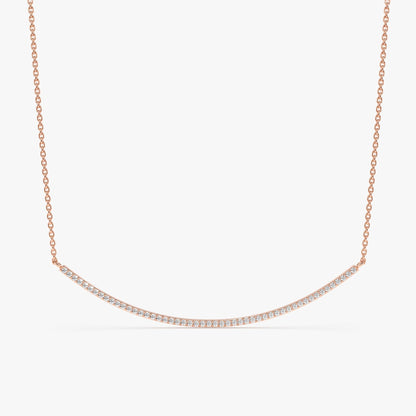 1.0 CT Round Bezel Solitaire Lab Grown Diamond Necklace