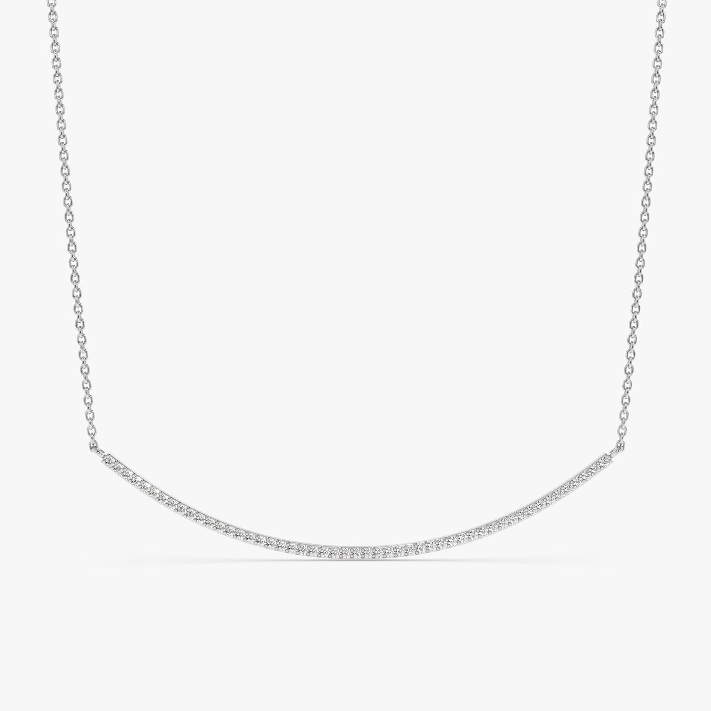 1.0 CT Round Bezel Solitaire Lab Grown Diamond Necklace