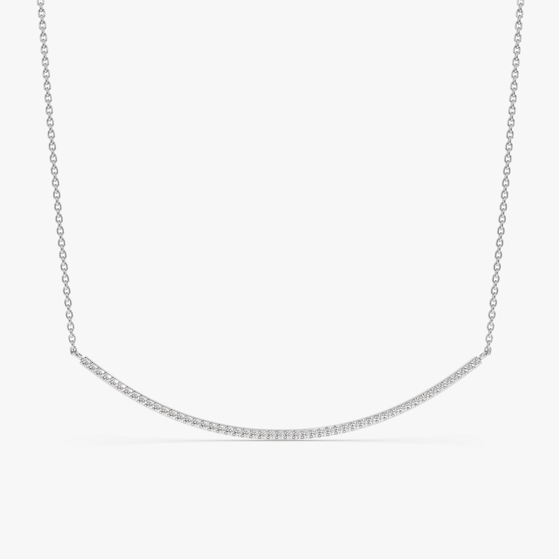 1.0 CT Round Bezel Solitaire Lab Grown Diamond Necklace