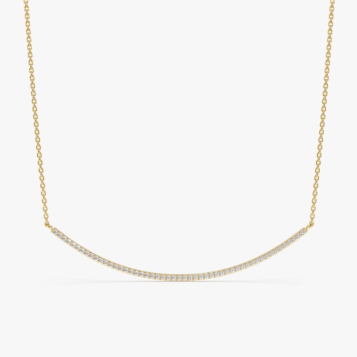 1.0 CT Round Bezel Solitaire Lab Grown Diamond Necklace