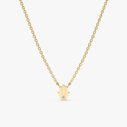 1.0 CT Round Bezel Solitaire Lab Grown Diamond Necklace