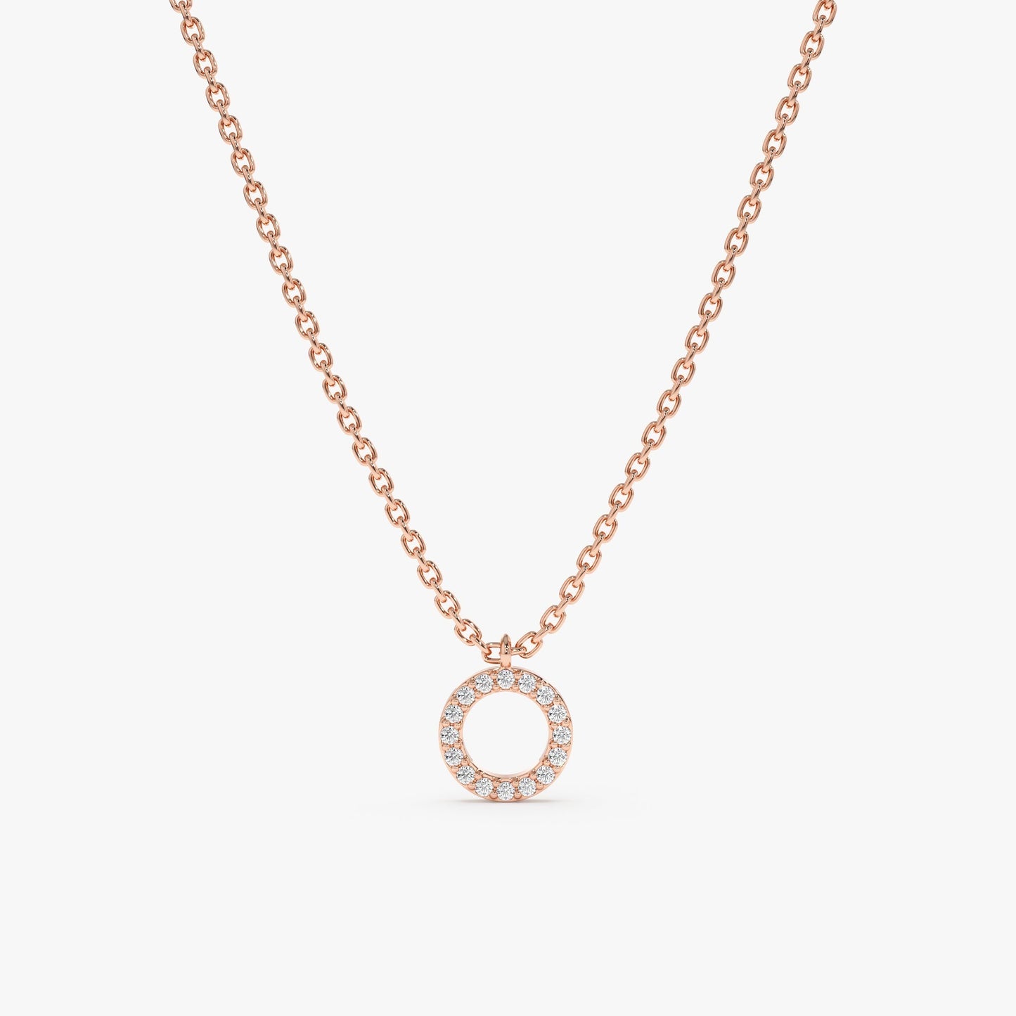 1.0 CT Round Bezel Solitaire Lab Grown Diamond Necklace