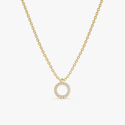 1.0 CT Round Bezel Solitaire Lab Grown Diamond Necklace