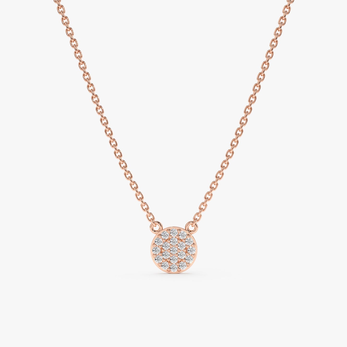 1.0 CT Round Bezel Solitaire Lab Grown Diamond Necklace